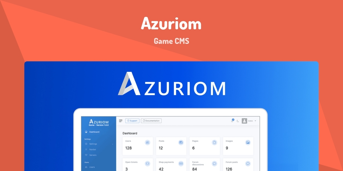 Azuriom - Game CMS - Made with Laravel