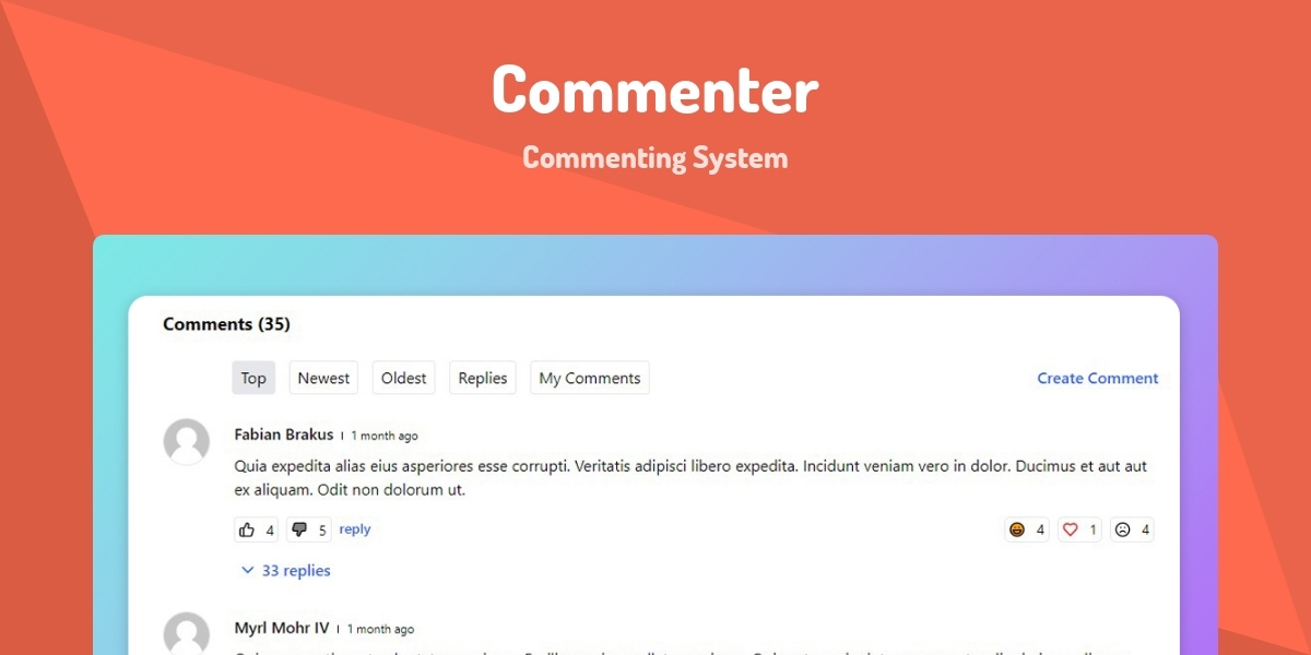 Commentor Software Commenter - Commenting System - Made with Laravel