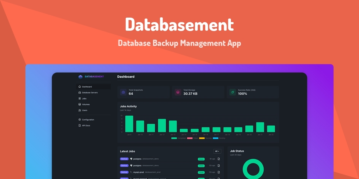 Databasement - Database Backup Management App - Made with Laravel
