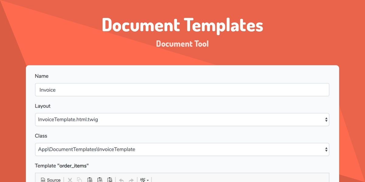 Document Templates - Document Tool - Made with Laravel