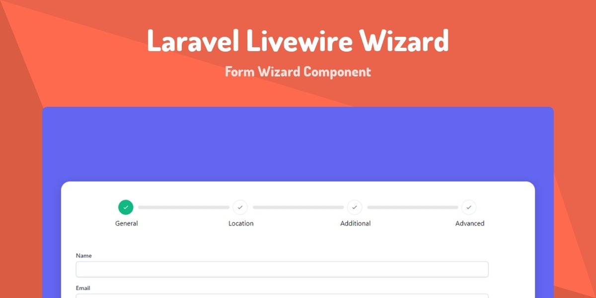 Laravel Livewire Wizard - Form Wizard Component - Made with Laravel