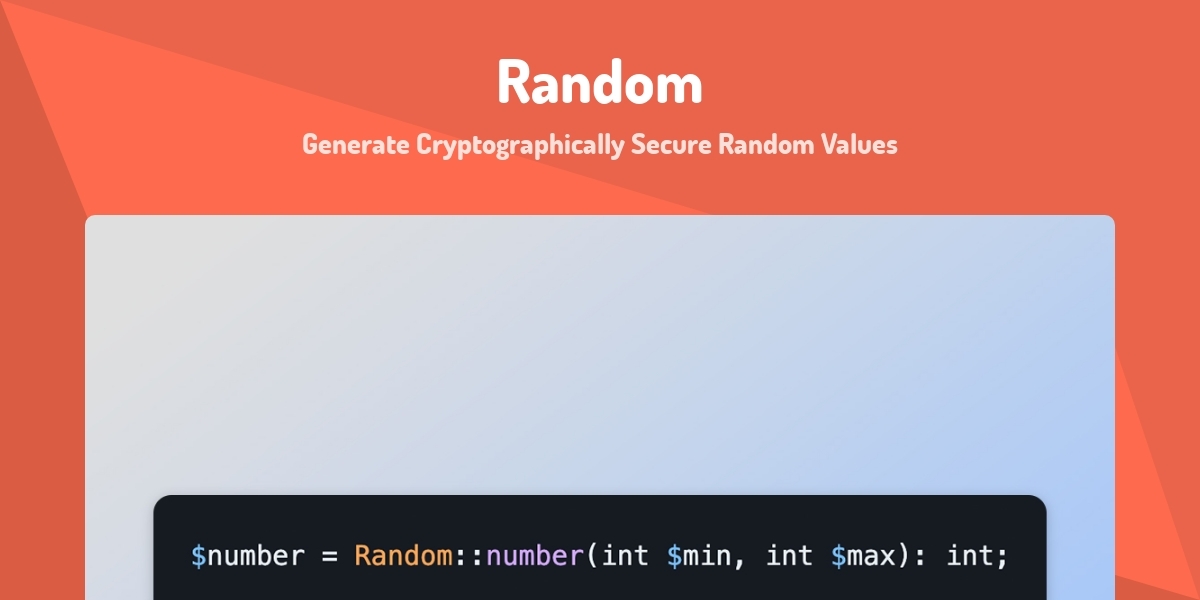 Random - Generate Cryptographically Secure Random Values - Made with ...