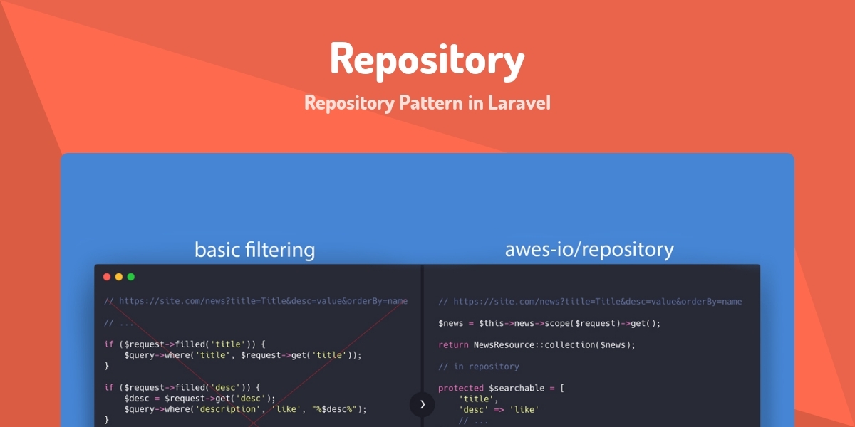 Repository - Repository Pattern in Laravel - Made with Laravel