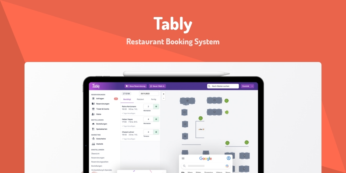 Tably - Restaurant Booking System - Made with Laravel