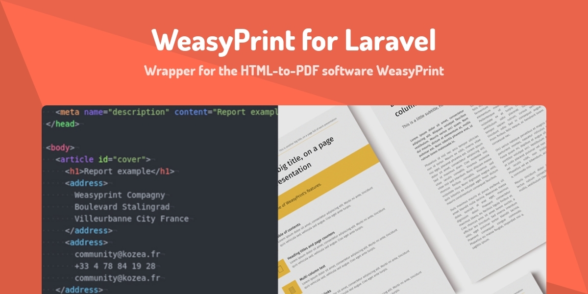 WeasyPrint for Laravel - Wrapper for the HTML-to-PDF software ...