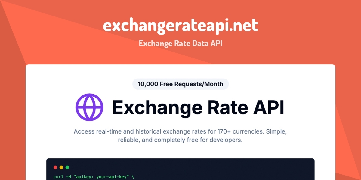 Fra Api exchangerateapi.net - Exchange Rate Data API - Made with Laravel