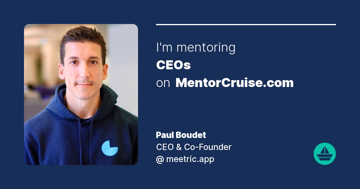 Paul Boudet Startup Mentor on