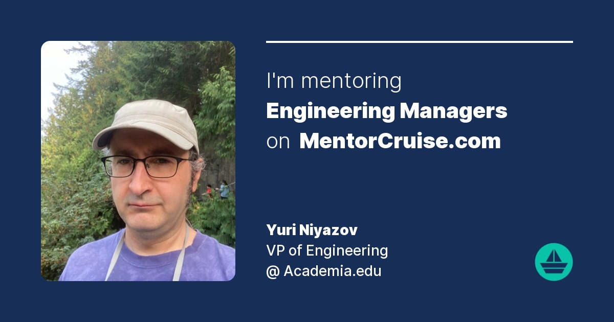 Yuri Niyazov - Engineering Management Mentor on MentorCruise