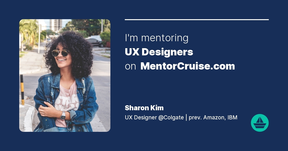 Sharon Kim Ux Design Mentor on MentorCruise