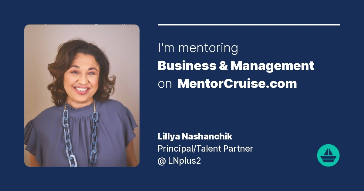 Lillya Nashanchik - Talent Acquisition Mentor on MentorCruise