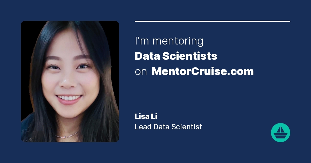 Lisa Li Boasts Lisa Li - Data Science Mentor on MentorCruise