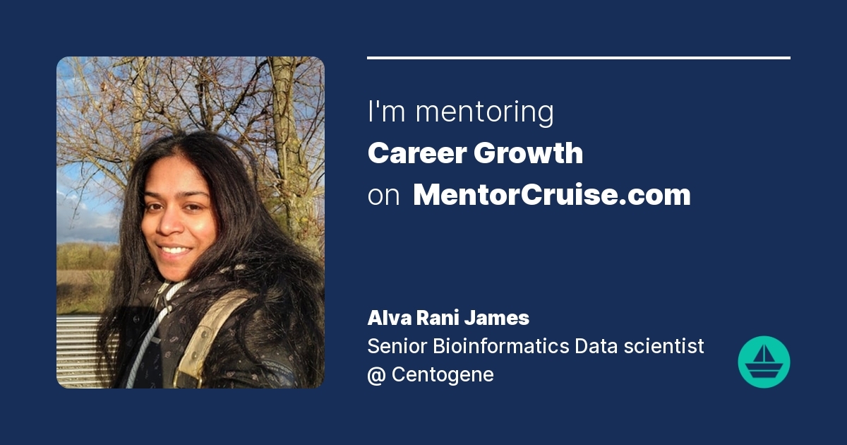 Alva Rani James - Bioinformatics Mentor on MentorCruise