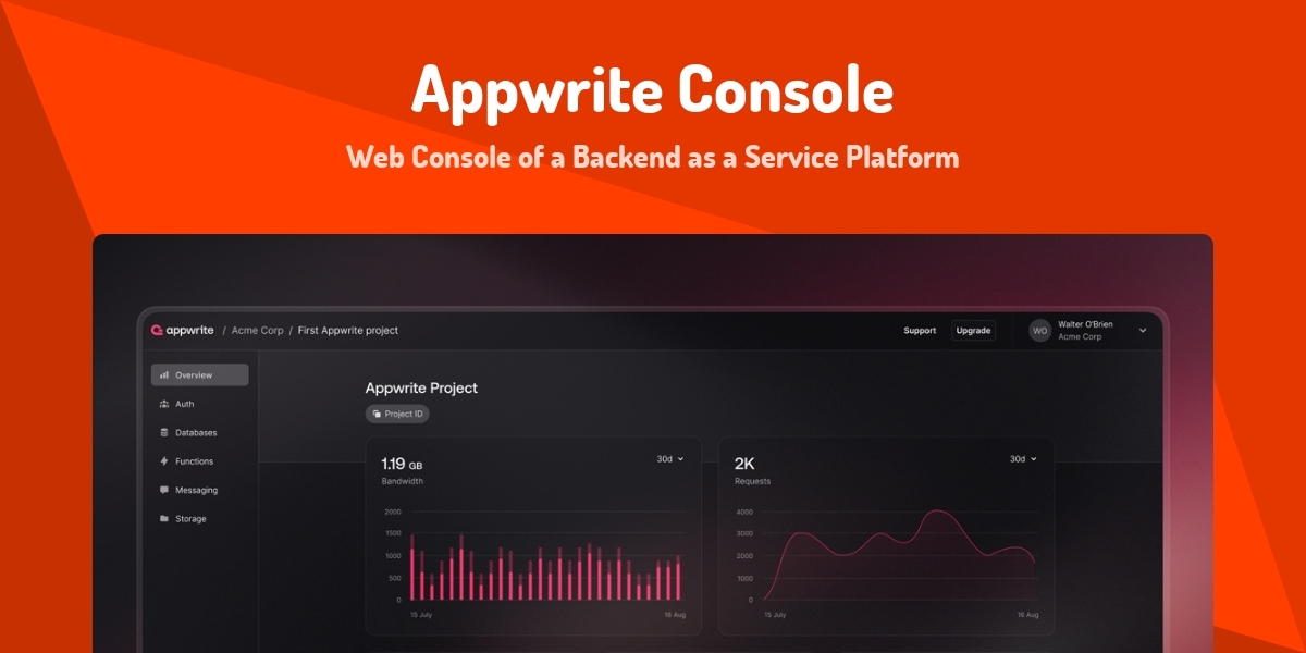 Console Wed Appwrite Console - Web Console of a Backend as a Service Platform ...
