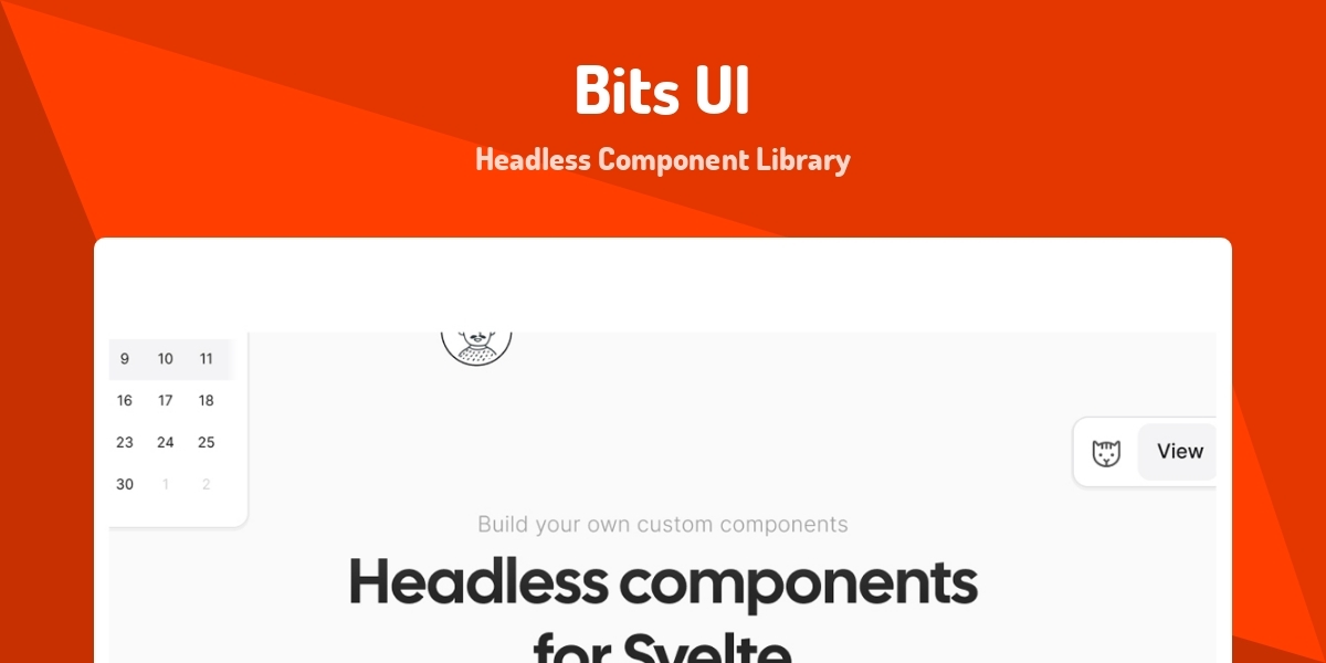 Bits UI - Headless Component Library - Made with Svelte