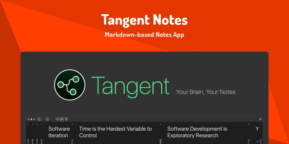 Tangent Notes - Markdown-based Notes App - Made with Svelte