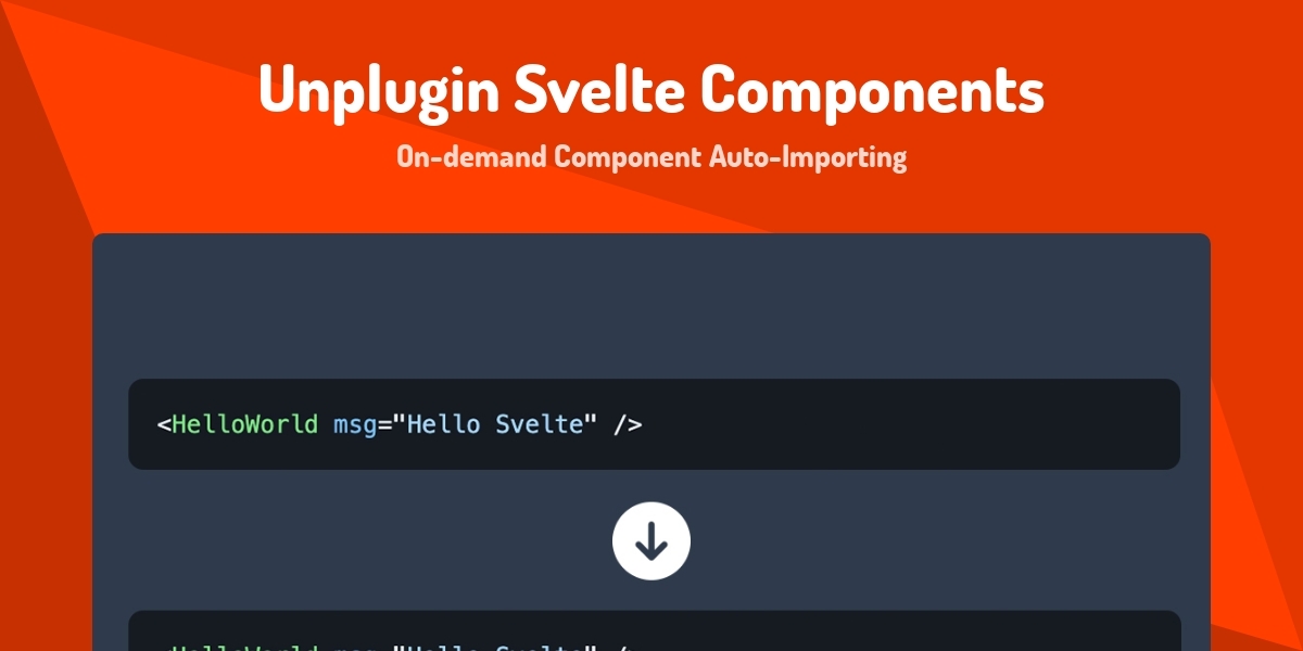 Unplugin Svelte Components - On-demand Component Auto-Importing - Made ...
