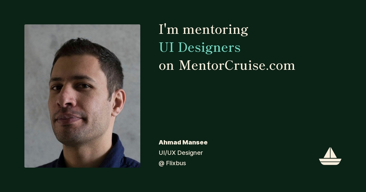 Ahmad Mansee Ui Design Mentor On MentorCruise ahmad-mansee-ui-design-mentor-on-mentorcruise