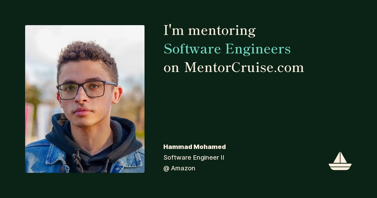 Hammad Software Developer Hammad Mohamed - Software Engineering Mentor on MentorCruise