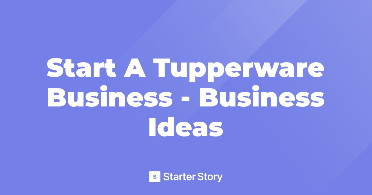 tupperware business plan