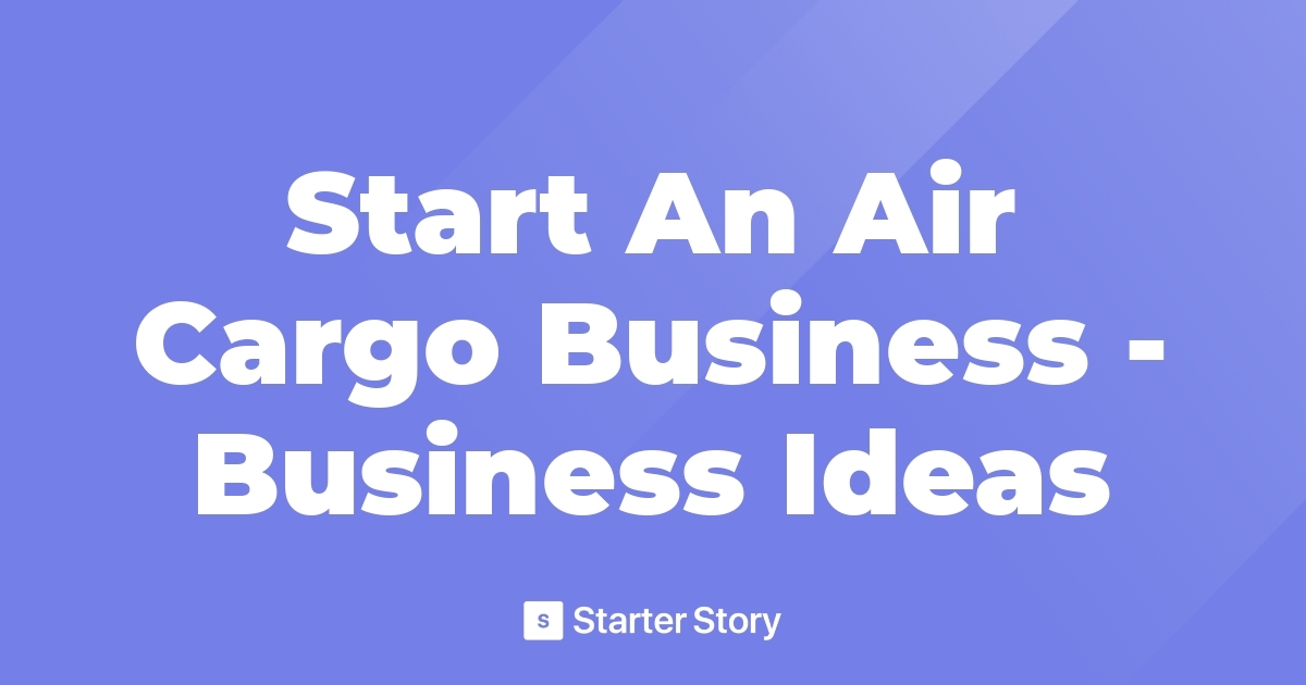 cargo startup business plan