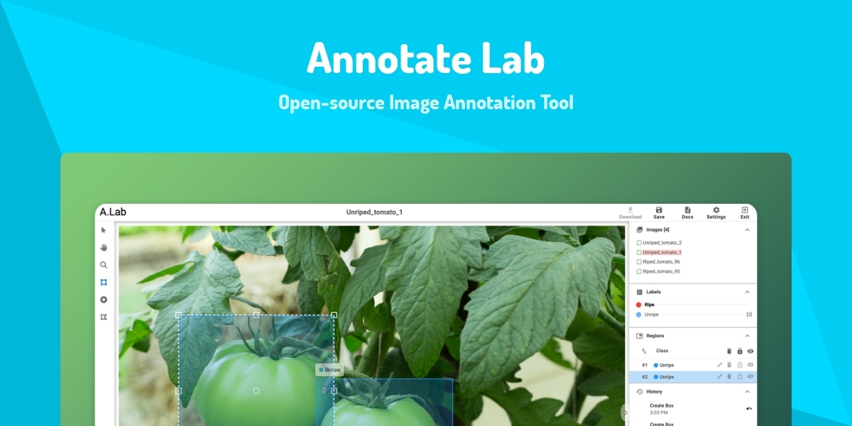 Document Annotation Lab Annotate Lab - Open-source Image Annotation Tool - Made with React.js