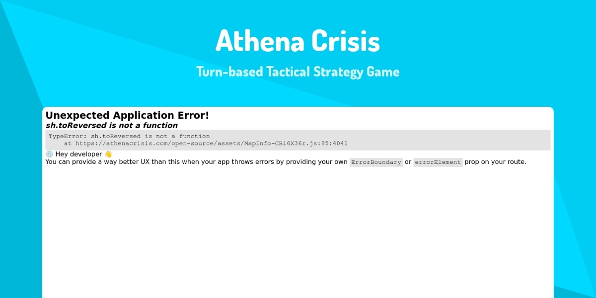Athena Crisis - Turn-based Tactical Strategy Game - Made with React.js