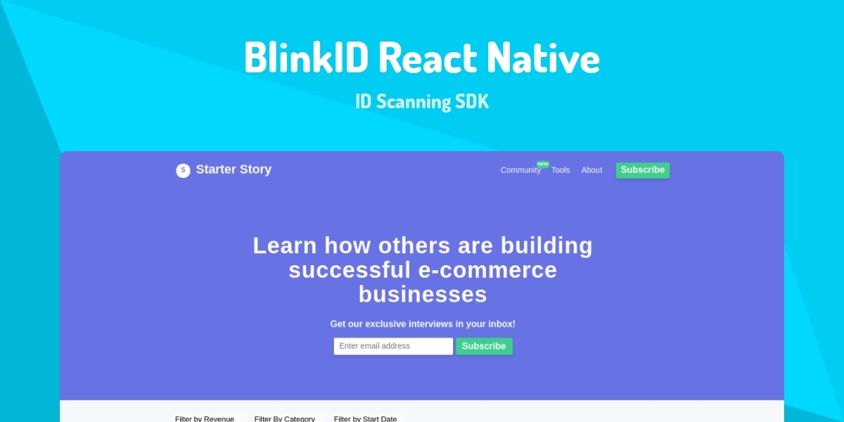 BlinkID React Native - ID Scanning SDK - Made with React.js