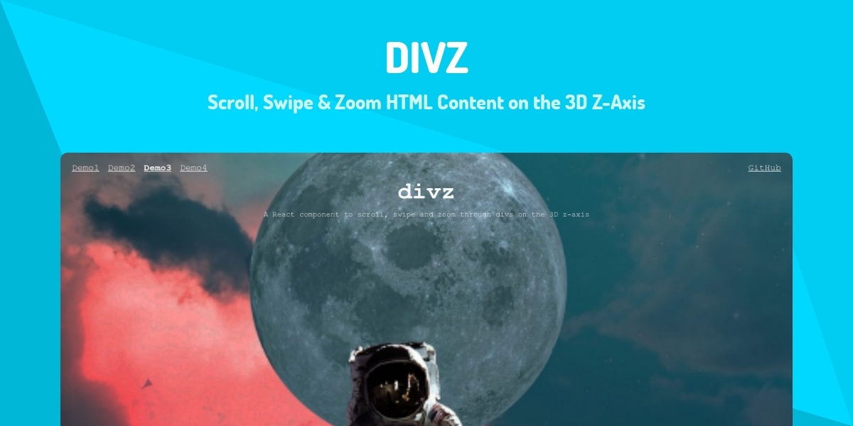 DIVZ - Scroll, Swipe & Zoom HTML Content on the 3D Z-Axis - Made with ...