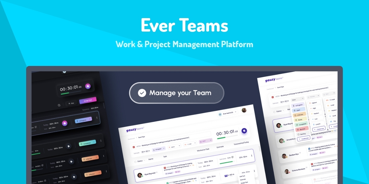 Ever Teams - Work & Project Management Platform - Made with React.js