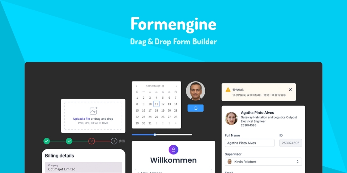 Form Engine Formengine - Drag & Drop Form Builder - Made with React.js