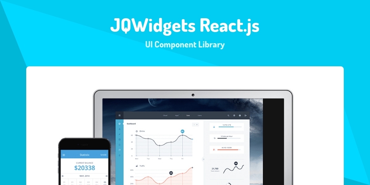 JQWidgets React.js - UI Component Library - Made with React.js