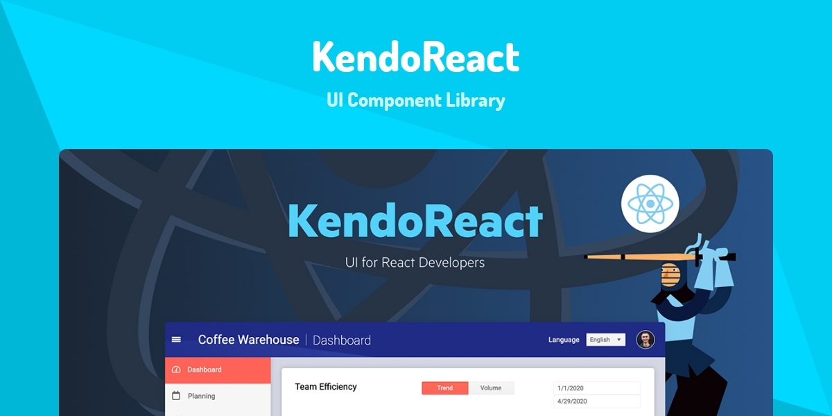 KendoReact - UI Component Library - Made with React.js