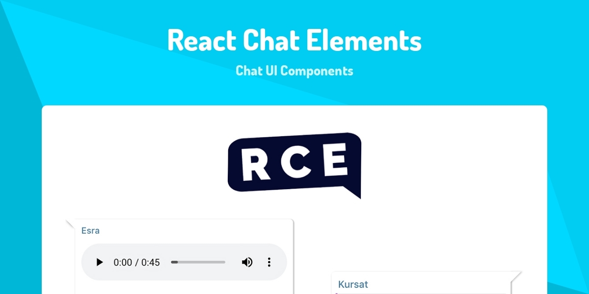React Chat Elements - Chat UI Components - Made with React.js
