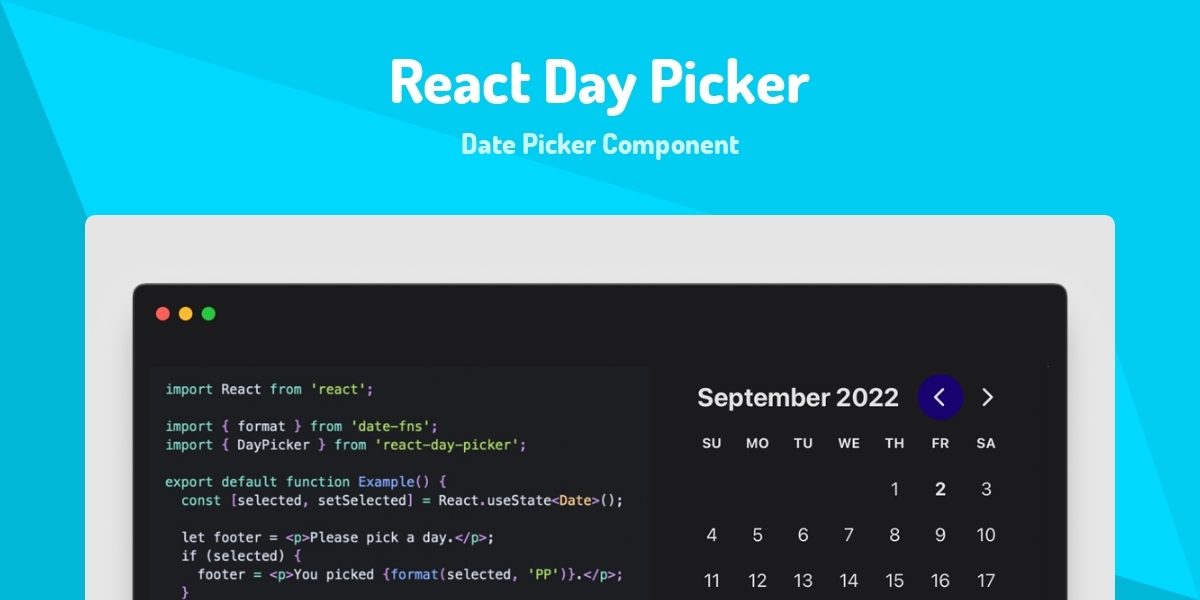 React Day Picker - Date Picker Component - Made with React.js