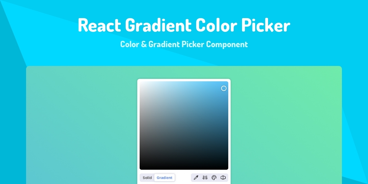 React Gradient Color Picker - Color & Gradient Picker Component - Made ...