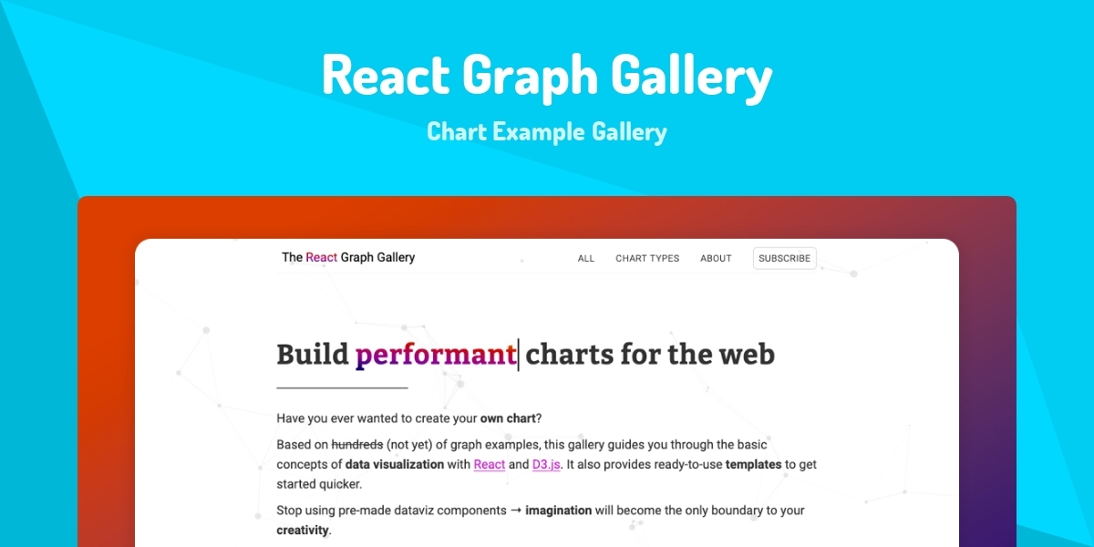 React Graph Gallery - Chart Example Gallery - Made with React.js