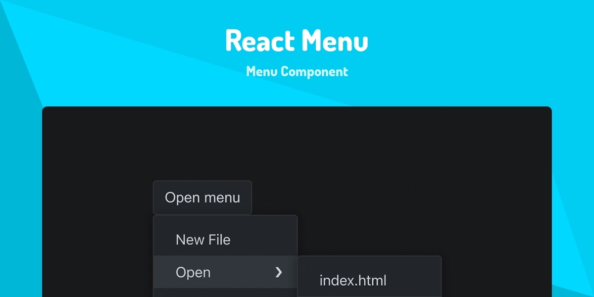 React Menu - Menu Component - Made with React.js