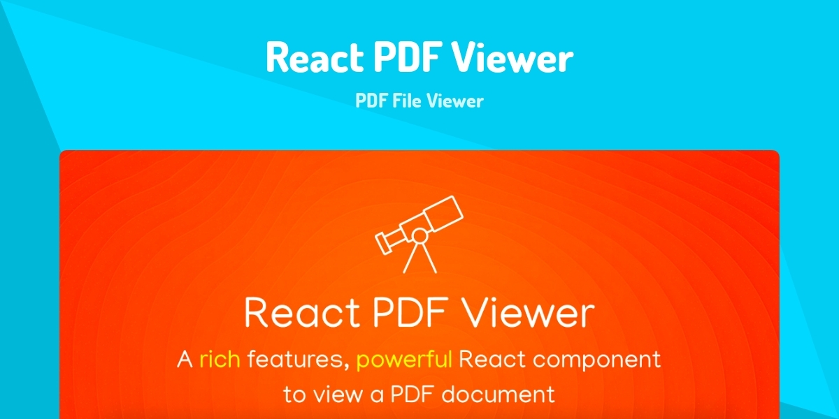 React PDF Viewer - PDF File Viewer - Made with React.js