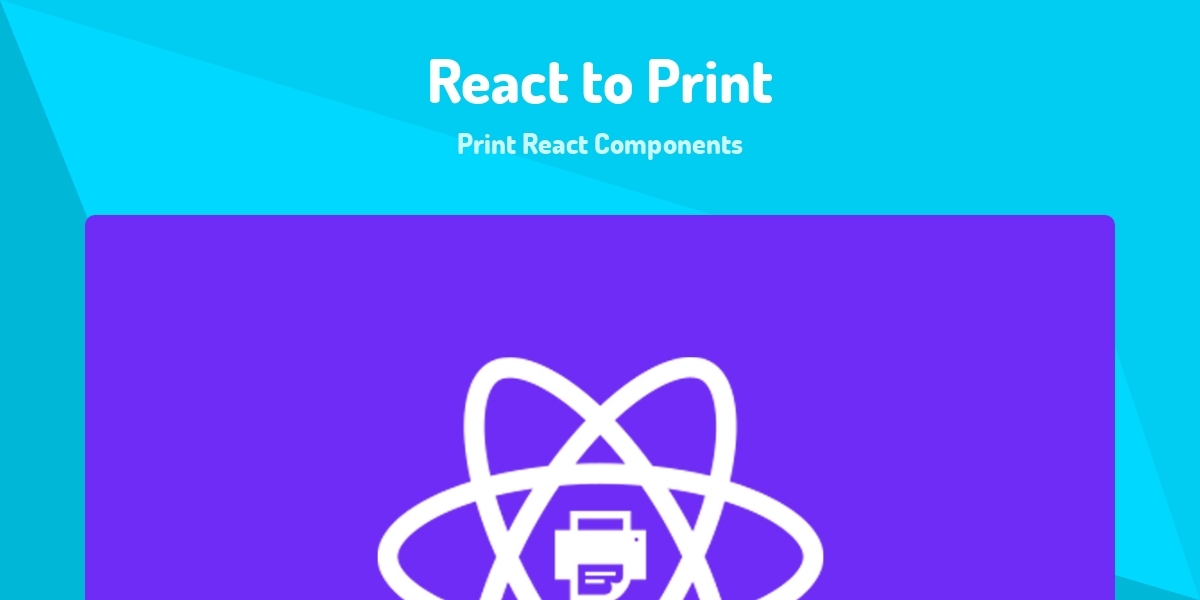 React to Print - Print React Components - Made with React.js