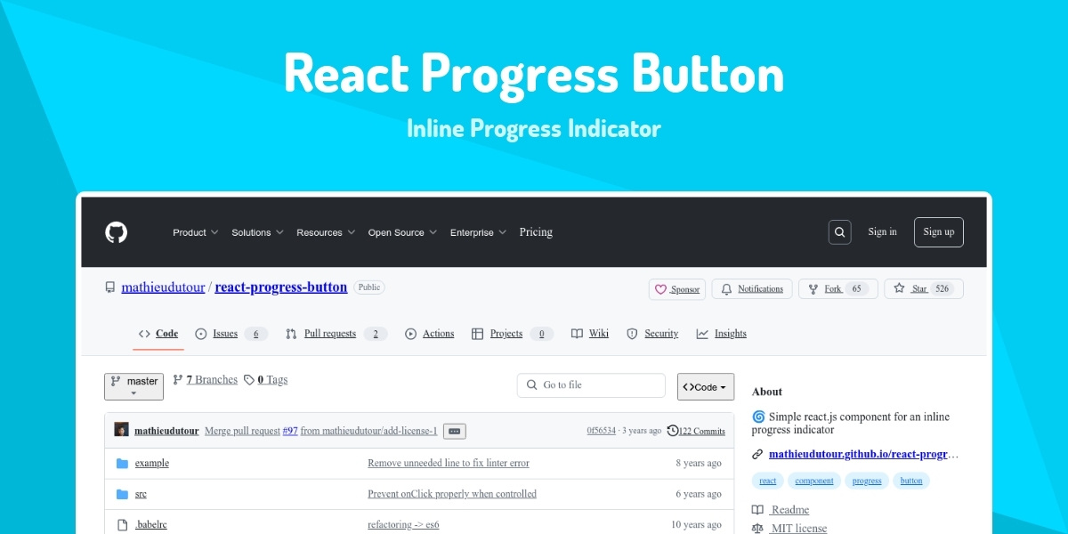 React Progress Button - Inline Progress Indicator - Made with React.js