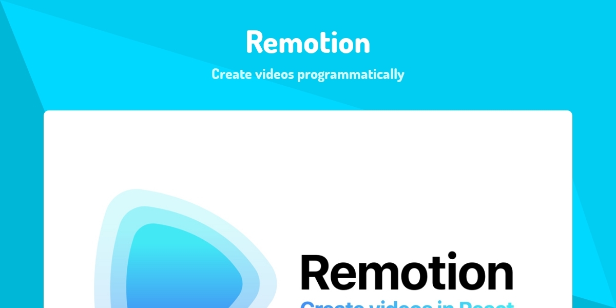 Remotion Component Library Remotion - Create videos programmatically - Made with React.js