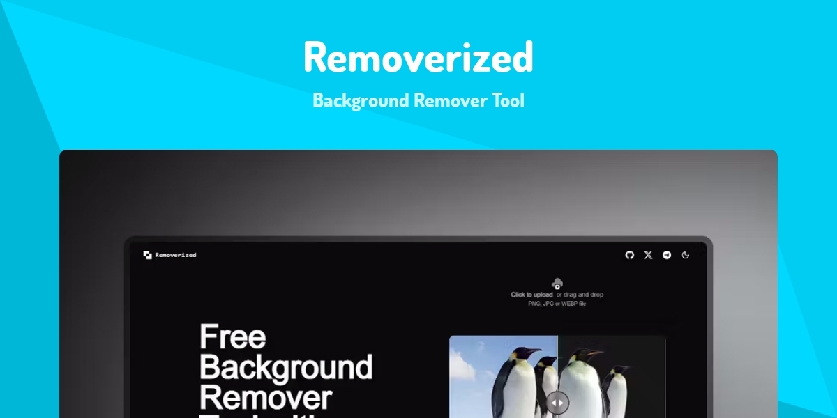 Removerized - Background Remover Tool - Made with React.js