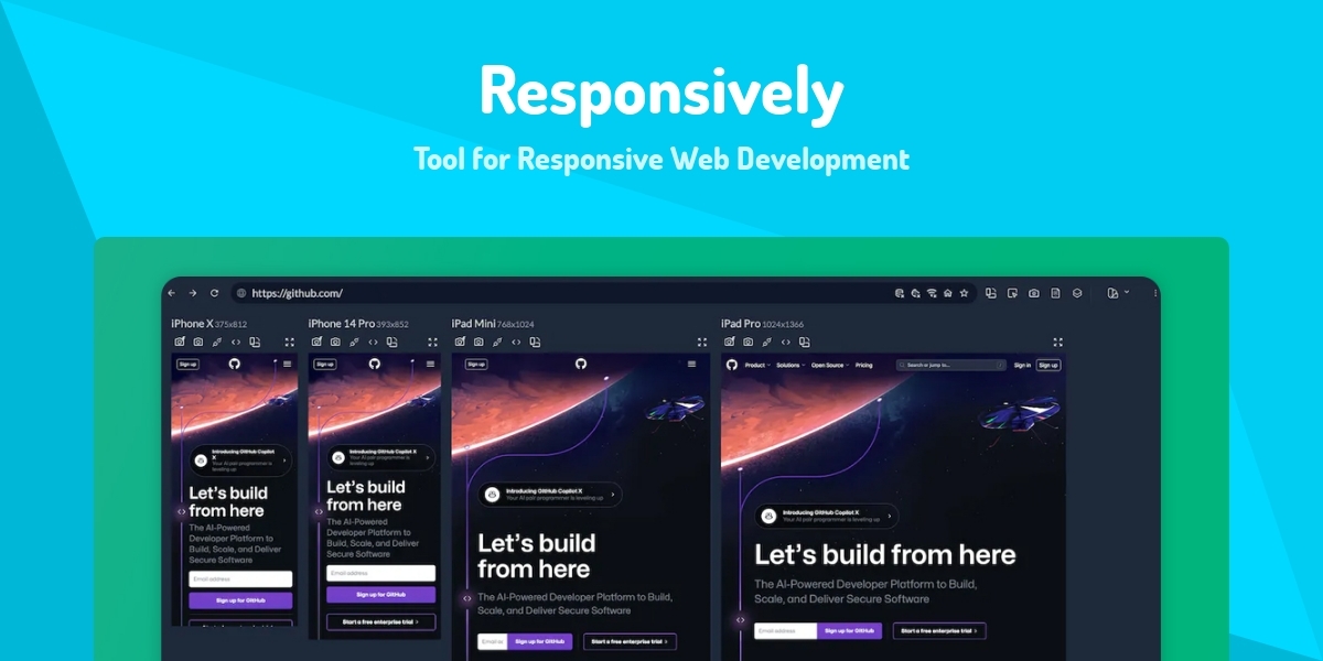 Responsively - Tool for Responsive Web Development - Made with React.js