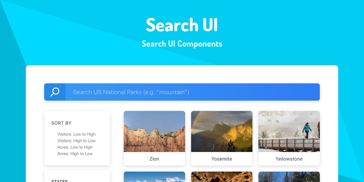 Search Module Ui Search UI - Search UI Components - Made with React.js