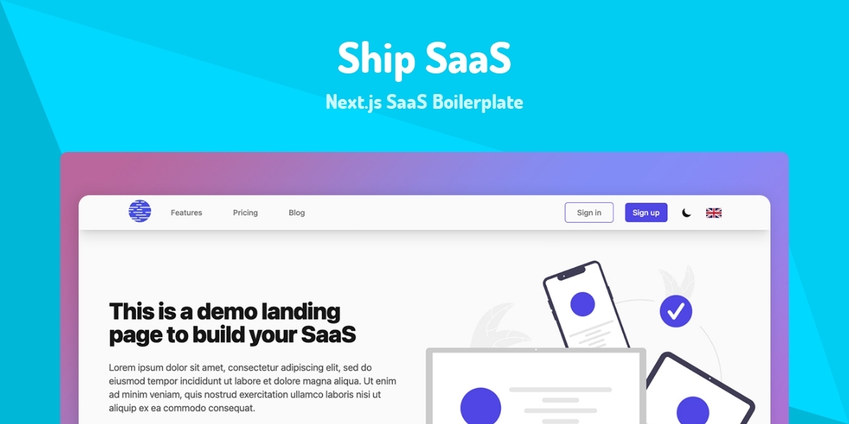 Ship SaaS - Next.js SaaS Boilerplate - Made with React.js