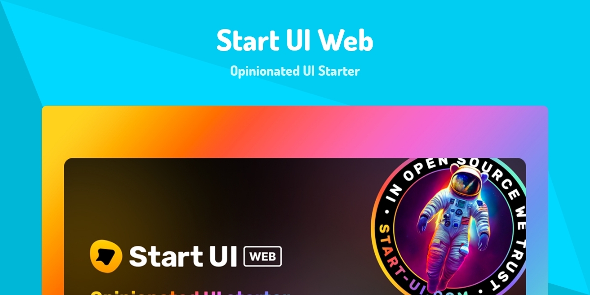 Java Web Start Ui Start UI Web - Opinionated UI Starter - Made with React.js