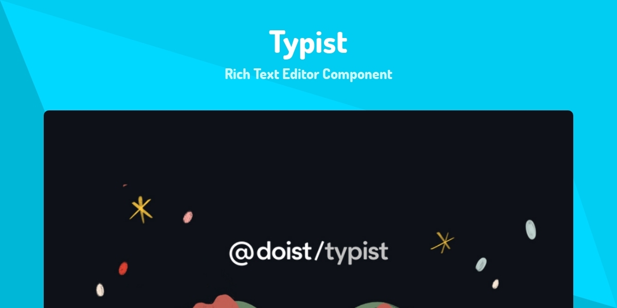 Typist - Rich Text Editor Component - Made with React.js