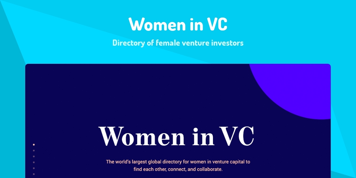 Women in VC - Directory of female venture investors - Made with React.js
