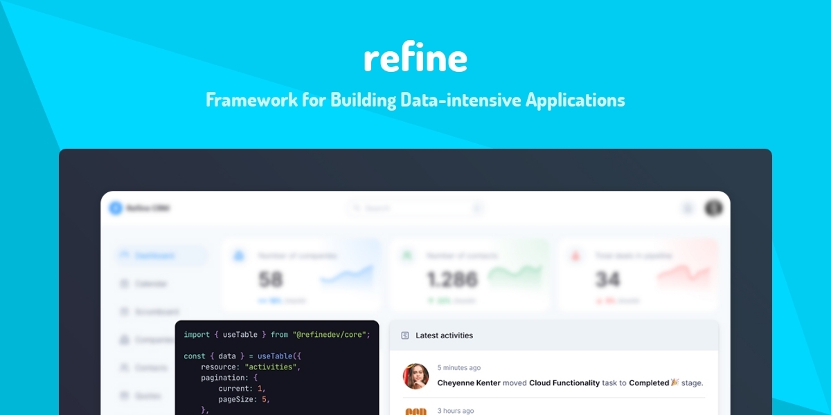 refine - Framework for Building Data-intensive Applications - Made with ...