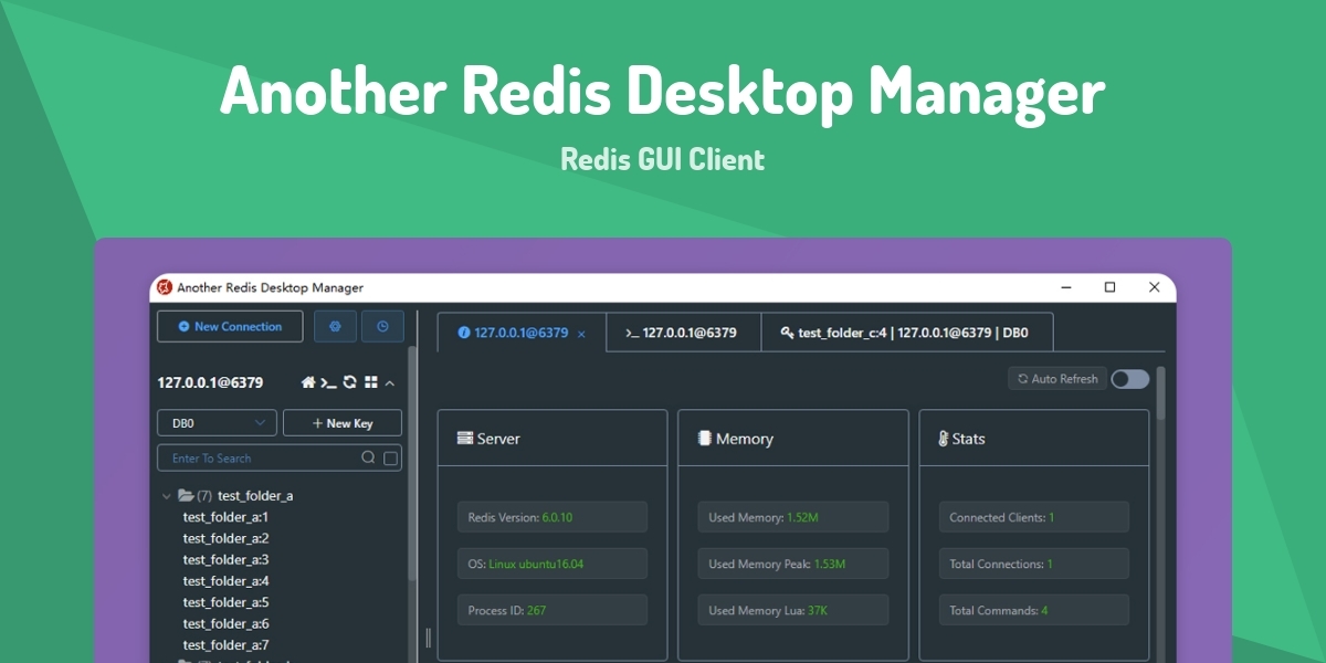 Another Redis Desktop Manager - Redis GUI Client - Made with Vue.js